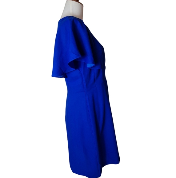 Cece Midi Blue Dress 6 NWT - Picture 4 of 8